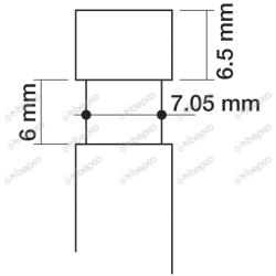 Ventil - Udst�dning 156,60mm