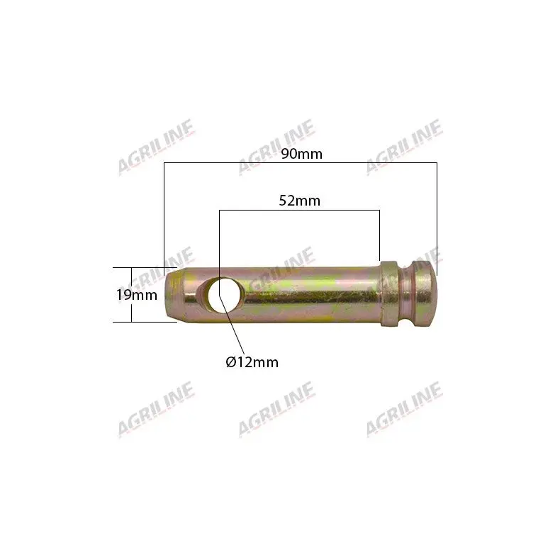 Topstangsbolt Cat 1. - 52mm