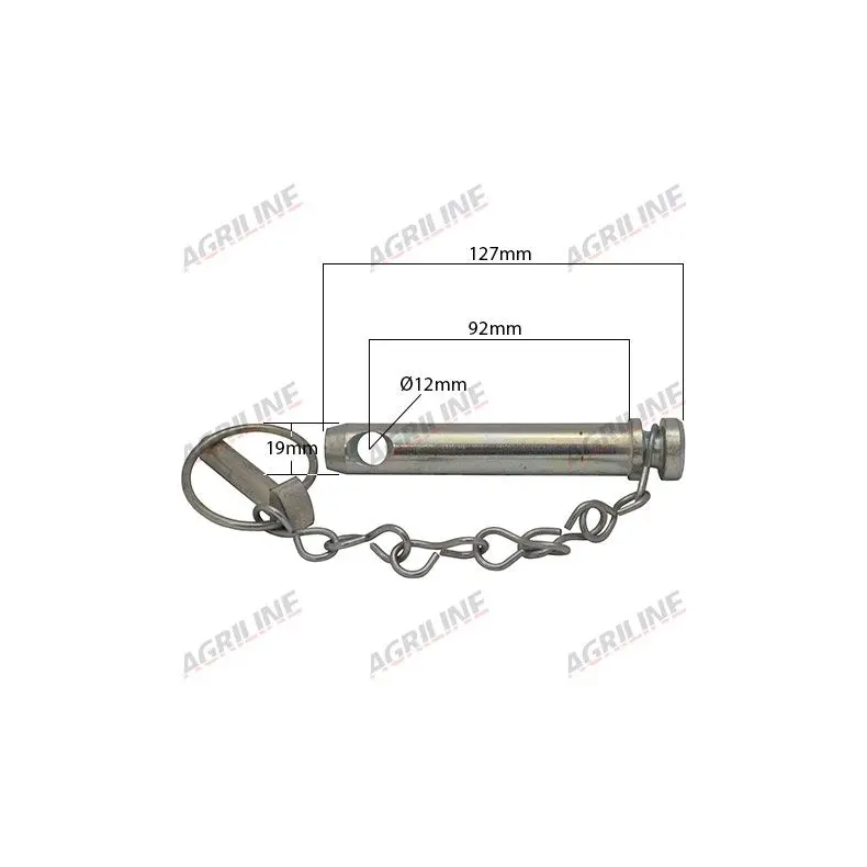 Topstangsbolt Cat 1. - 85mm