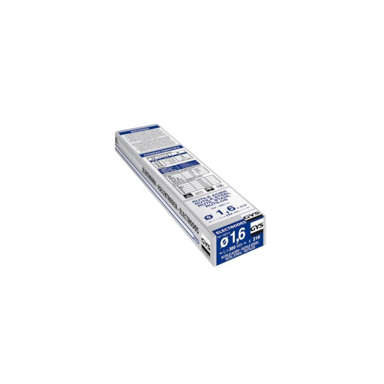 GYS Rutile �1.6 210 stk Svejseelektroder St�l - TYPE GY38 - (� x L) 1.6 mm x 300 mm