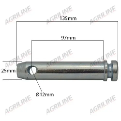 Topstangsbolt Kat. 2 - 25x97mm