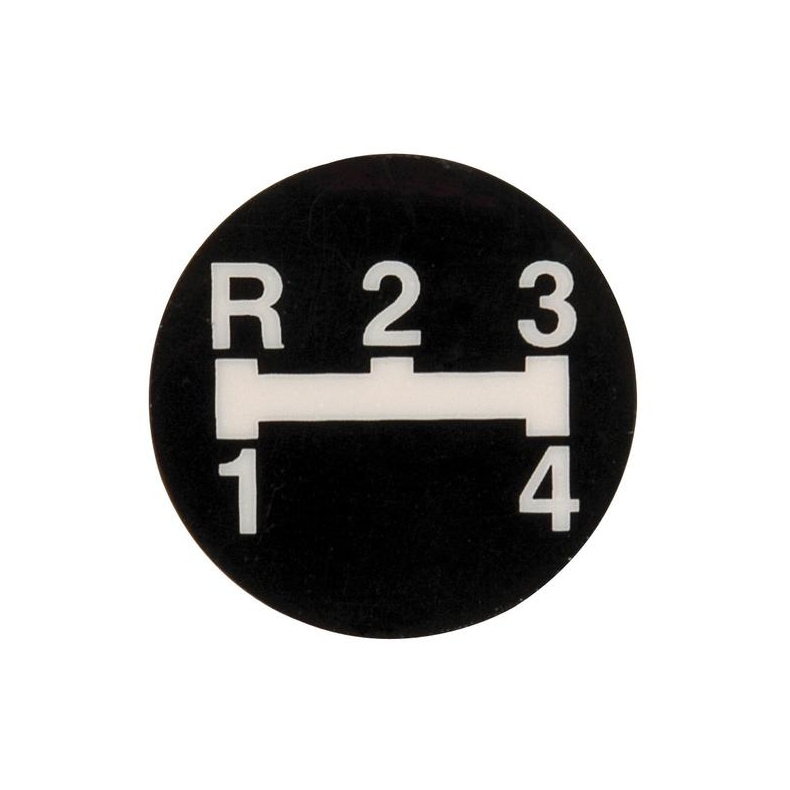 Gearskiftesymbol - R-1-2-3-4
