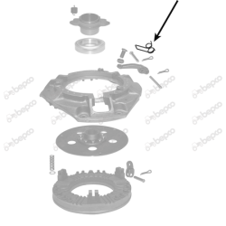 Fjeder Koblingsfinger - Vippearm