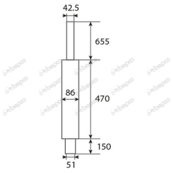 Lydd�mper - Lodret (Sort)