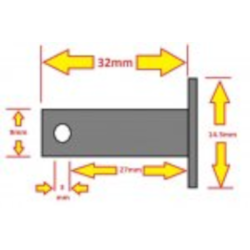 Bremsepedalstang Clevis Pin