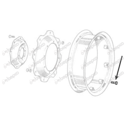 F�lg - Skivebolt - 72 mm L�ngde - 5/8'' UNF-gevind